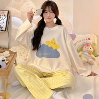 Đồ bộ tay dài, đồ bộ nữ thun Cotton mềm mịn mát thấm hút mồ hôi không bí nóng, bộ Bầu sau sinh Mã TD01