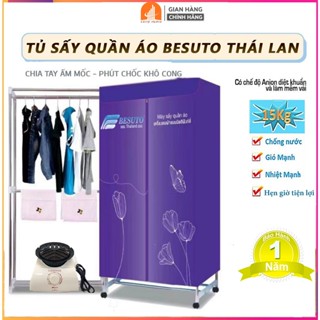 Tủ Sấy Quần Áo BESUTO Sử Dụng Công Nghệ Quạt Sấy 360 Độ Và Thổi Gió Từ 3 Hướng Diệt Khuẩn Lưu Hương, Chạy Êm Ái - BH 12T