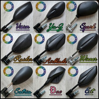 Gương kính chiếu hậu xe máy xoay 360 độ ( GƯƠNG GOM HÌNH+ốc nối 10 li )