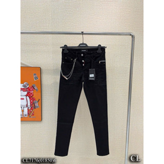 Quần jean đen khoá dây xích nam siêu hot ( khoá trơn )