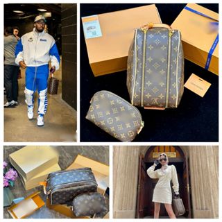 Túi xách tay nam hoạ tiết truyền thống dopp kit cloakrom fullbox nam châm