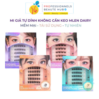  Lông Mi Giả MLEN DIARY Cụm Tự Dính Không Cần Keo Mềm Mại Tái Sử Dụng Vie Beaute SGN 