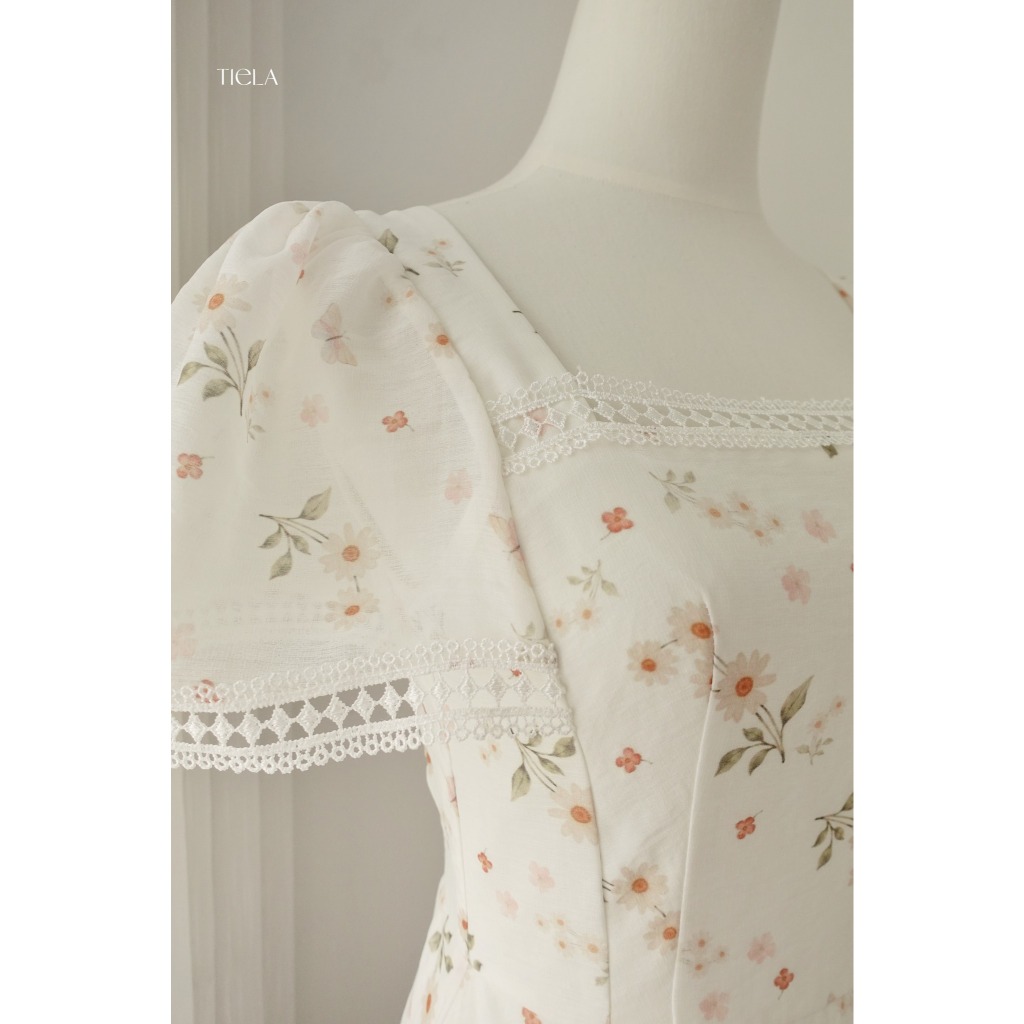 TIELA Đầm váy hoa cổ vuông - Erasmus Dress | BigBuy360 - bigbuy360.vn
