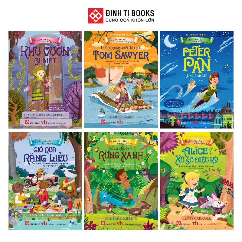 Sách - Combo 6 quyển Tác phẩm kinh điển dành cho thiếu nhi (3-9 tuổi)