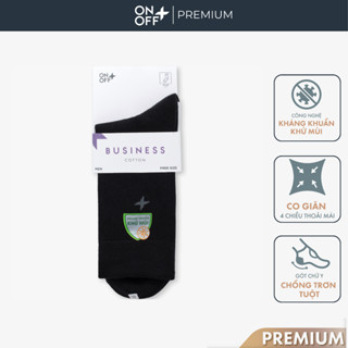Tất vớ nam cổ cao cotton ONOFF Extra mềm mịn công nghệ ultra fresh kháng khuẩn khử mùi ONOFF - 18AR24A112