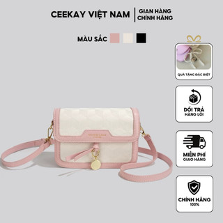 Túi Xách Nữ CEEKAY  Túi Xách Chính Hãng Da Trơn Đính Nơ Form Cứng Sang Chảnh Kèm Túi Và Hộp Đựng