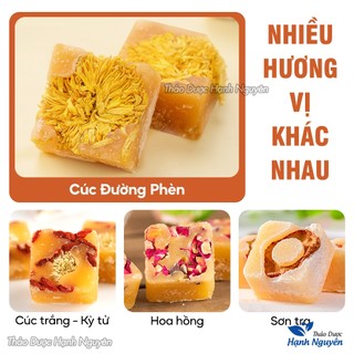 Trà hoa cúc đường phèn mix, trà hoa cúc đường phèn mật ong và các loại cúc đường phèn tự chọn
