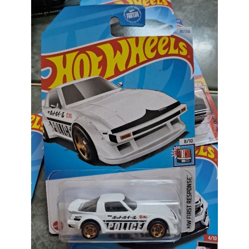 2021 HOT WHEELS MAZDA RX-7 POLICE MÀU TRẮNG