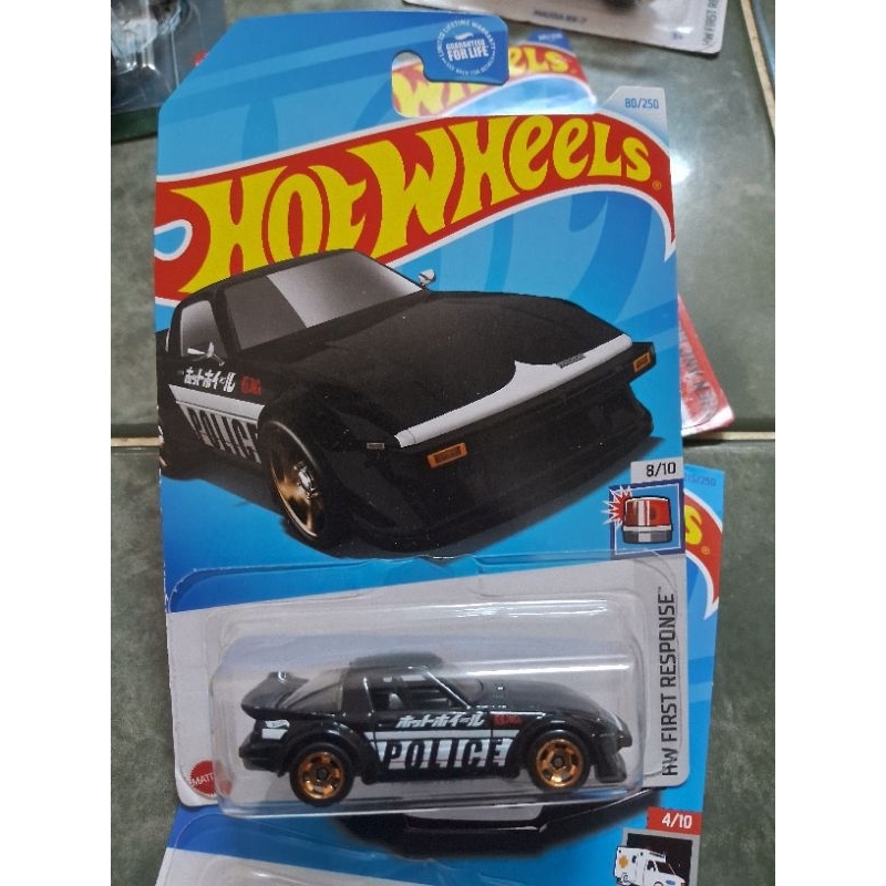 2021 HOT WHEELS MAZDA RX-7 POLICE MÀU ĐEN