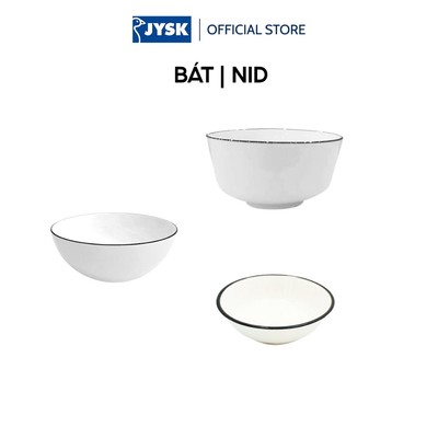 Bát | JYSK nID | sứ trắng bóng | nhiều kích thước