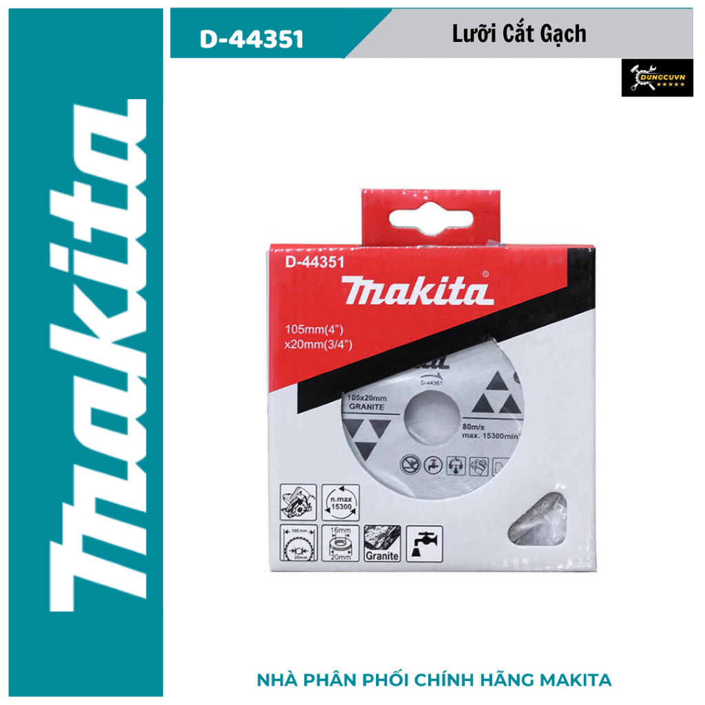 Lưỡi cắt gạch Makita D-44351