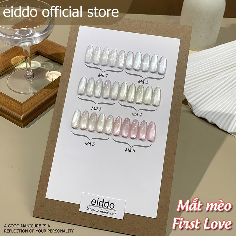 { Eiddo nails } Set 6 hũ/6 chai gel mắt mèo first love - Mắt mèo ánh trăng cực quang siêu sáng- Mắt 
