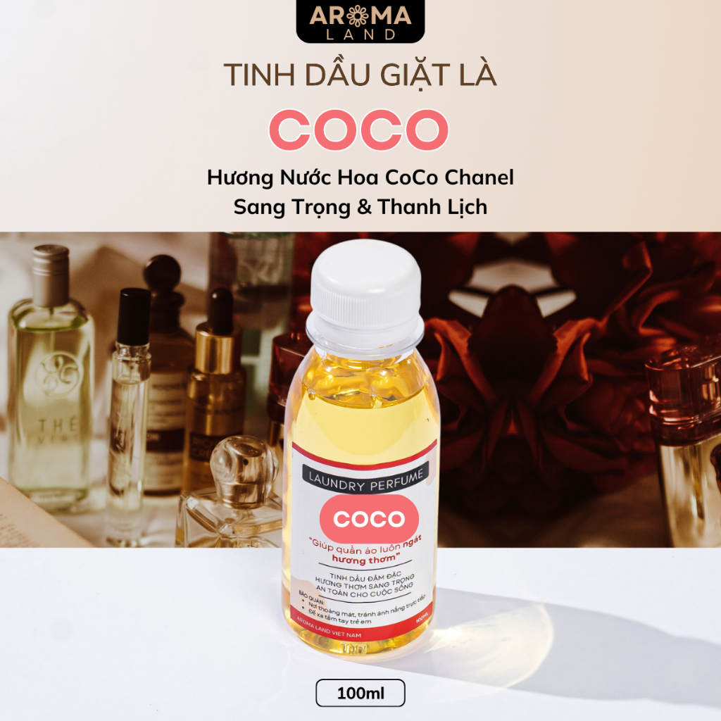 [Hương nước hoa CoCo] Tinh Dầu Giặt Là AromaLand giúp quần áo luôn ngát hương thơm