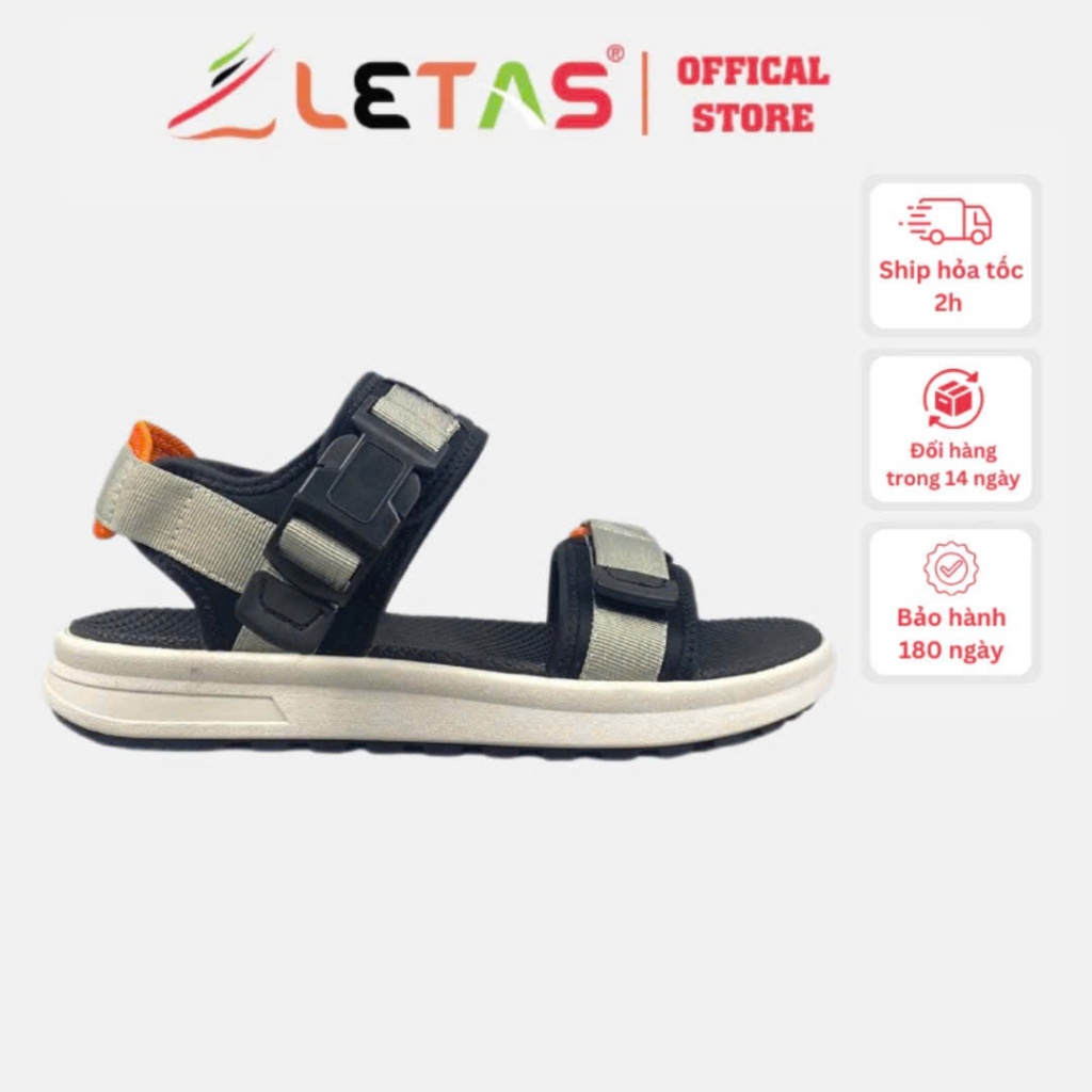 Sandal Nam Letas D711 Tro Ghi