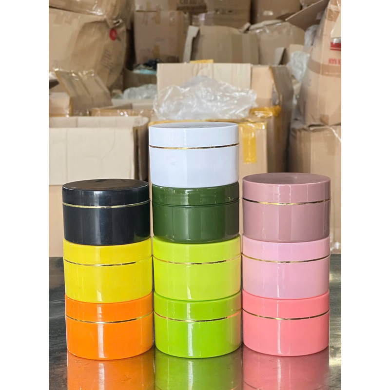 Hủ K100 đủ màu (đựng 100g kem, cân kem luôn hủ ra 150g)