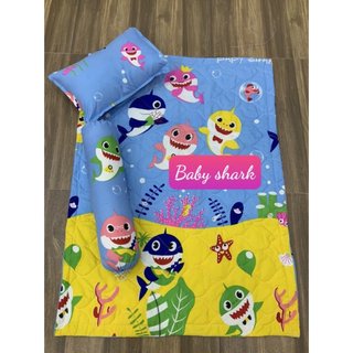 Giảm mạnh set cho bé cưng 3 món 1 Chăn hè trần bông 2 mặt kt 80x110cm >1 Vỏ gối đầu kèm 1 Ruột gối đầu kt 25x40cm