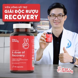  A dose of Recovery Viên uống hỗ trợ giải độc rượu Hỗ trợ khó chịu khi say bảo vệ gan dose+remedy 