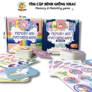Trò chơi trí tuệ cho bé cao cấp Matching game/Board game, tìm cặp hình giống nhau rèn luyện phản xạ và trí nhớ TIGERTOYS