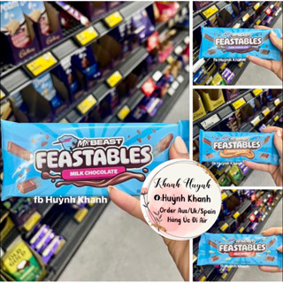  Socola Thanh Mr Beast Feastables Milk Chocolate Bar 60g - Mua tại Úc 