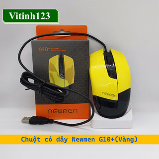 Chuột có dây Newmen G10+, Newmen G10 plus  (Đen ,Vàng)