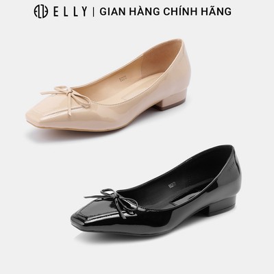 Giày bệt nữ ELLY EG272 da tổng hợp cao cấp giày búp bê thanh lịch