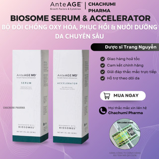  Bộ Đôi AnteAGE MD Biosome - MD Serum  1  & MD Accelerator  2  Chống Oxy Hóa Phục Hồi & Nuôi Dưỡng Da Chuyên Sâu 