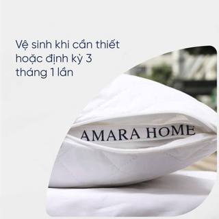 Bảo Vệ Ruột Gối Có Khoá Kéo Cotton AMARA - Kích Thước 50x70cm, Mềm Mại, Chống Thấm - Chống Bẩn