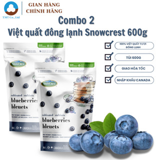 [Hà Nội] Combo 2 túi Việt quất tươi đông lạnh Snowcrest 600g x2
