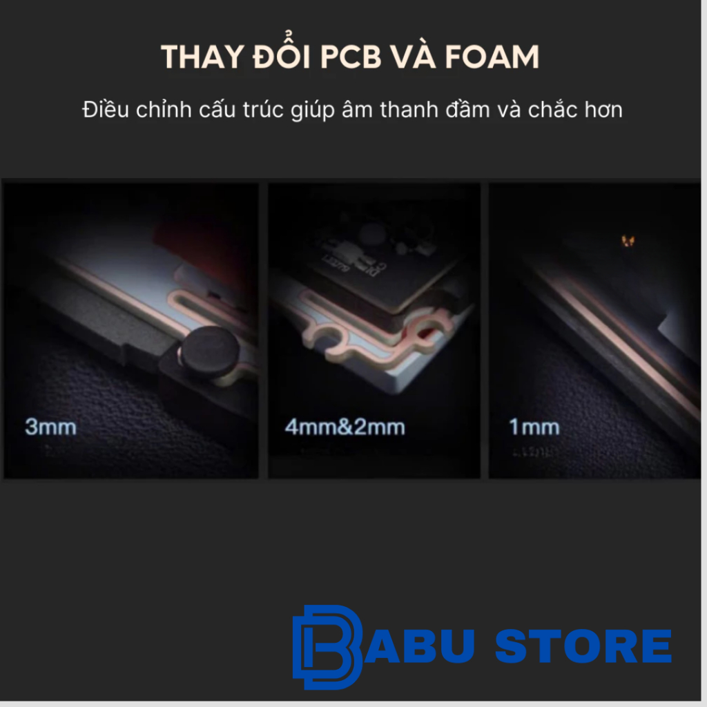 Bàn Phím Cơ Không Dây Riccks RS8 V2 3 Mode | Mạch Xuôi | Led RGB+Led viền | Full Foam,Full Mod | QMK-VIA | BigBuy360 - bigbuy360.vn