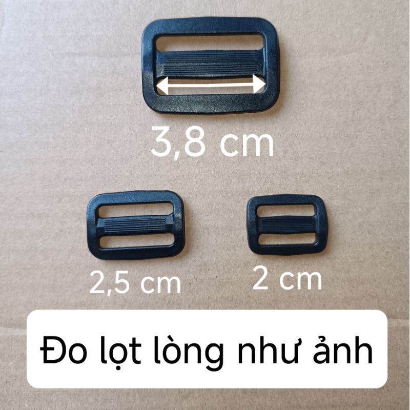 (Combo 10 - 20) Khoen tăng giảm nhựa dành cho balo, túi xách, dây đai (loại cứg cáp, chắc chắn)