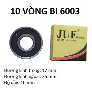 10 vòng bi 6003 JUF chất lượng cao