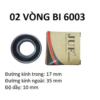 10 vòng bi 6003 JUF chất lượng cao