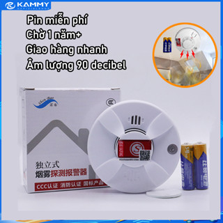 【HCM/24H Chuông báo cháy báo khói không dây, báo cháy tự động cảm biến khói dùng pin độ nhạy cao,còi báo cháy độc lập-8