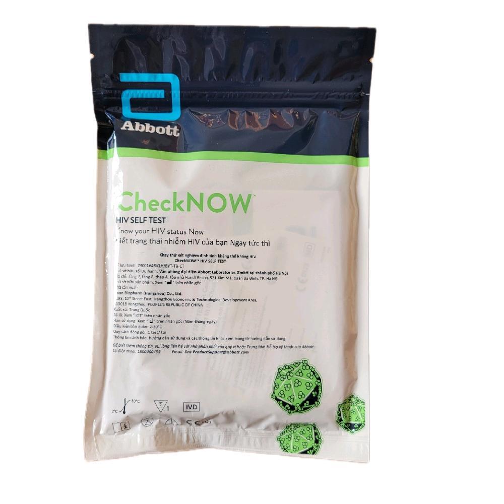 Bộ xét nghiệm Check Now Self Test (che tên) HỎA TỐC HN, test H.I.V tại nhà, chính xác 99.6%, sản xuất ABBOTT