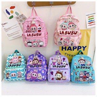 [Hàng mới 2025] Balo mầm non Labubu mới dễ thương hoạt hình Anime sức chứa lớn vải Oxford cặp đi học thoải mái quà tặng