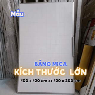 Bảng mica trắng viết bút lông kích thước lớn - Tặng Kèm Bút + Lau Bảng