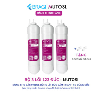 Combo 3 Lõi Lọc Nước Mutosi Đúc Dùng Cho Máy Lọc Nước RO