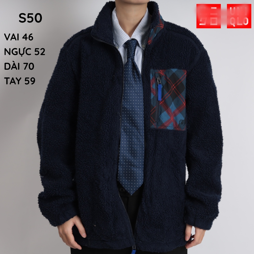 [Size M ][SS50] Áo khoác FLEECE JW Anderson x UNii/QLLO blue jacket - secondhand (2hand) -  VINTAGEL