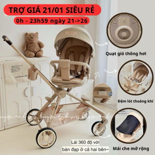 ( QUÀ TẶNG ) XE ĐẨY VINNG Q11 có quạt điện thoáng khí, VINNG Q7-3 , SLIPHERO T9 GẤP GỌN CHO BÉ phiên bản mới nhất