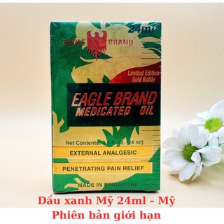 [ Hàng Mỹ ] Dầu Gió Con Ó Xanh 2 nắp 24ml