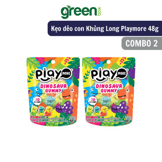 Kẹo dẻo con khủng long Playmore 48g
