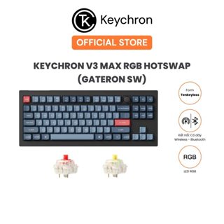 Bàn phím cơ không dây Keychron V3 Max RGB Hotswap (Gateron Sw)
