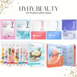 Mặt nạ sinh học, vải vi sợi EMMIE BY HAPPY SKIN BIO CELLULOSE MASK BIOECARE & REPAIR, WHITENING, TENCEL MASK, MICROFIBER