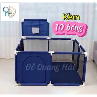 (⚡️Tặng 10 bóng⚡️) Quây bóng vuông DxRxC:125x125x 65cm , quây bóng cho bé loại cao cấp chắc chắn.