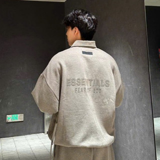 [Mirror Quality] - Áo Polo FOG Fear of God ESSENTIALS Core Collection 3/4 Sleeve Polo Black, áo polo nam, áo phông nam