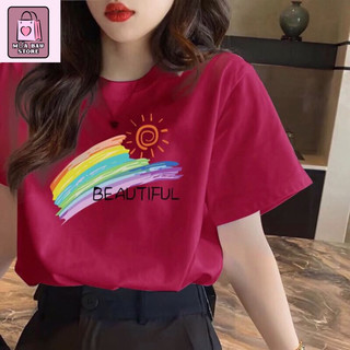 Áo thun nữ form vừa , áo thun kiểu dáng hàn quốc chất liệu cotton co giãn bốn chiều mềm mại thoải mái khi mặc hàng ngày