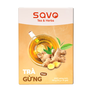 SAVO TRÀ HÒA TAN - VỊ GỪNG (Hộp 16 gói)