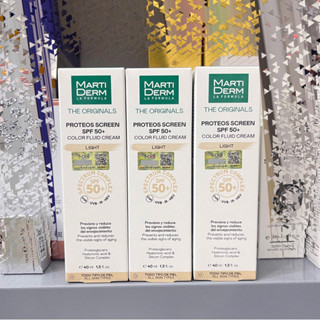 (ĐMN) [Cty] Kem Chống Nắng Có Màu Bảo Vệ Da MartiDerm The Originals Proteos Screen SPF50+ Color Fluid Cream (Light) 40ml