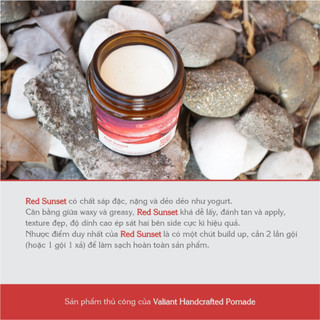 Sáp vuốt tóc Valiant - Red Sunset - Standard Pomade - 113g