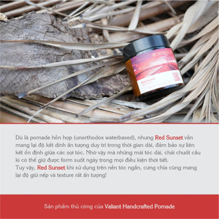 Sáp vuốt tóc Valiant - Red Sunset - Standard Pomade - 113g